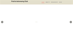 Desktop Screenshot of prairieastronomyclub.org